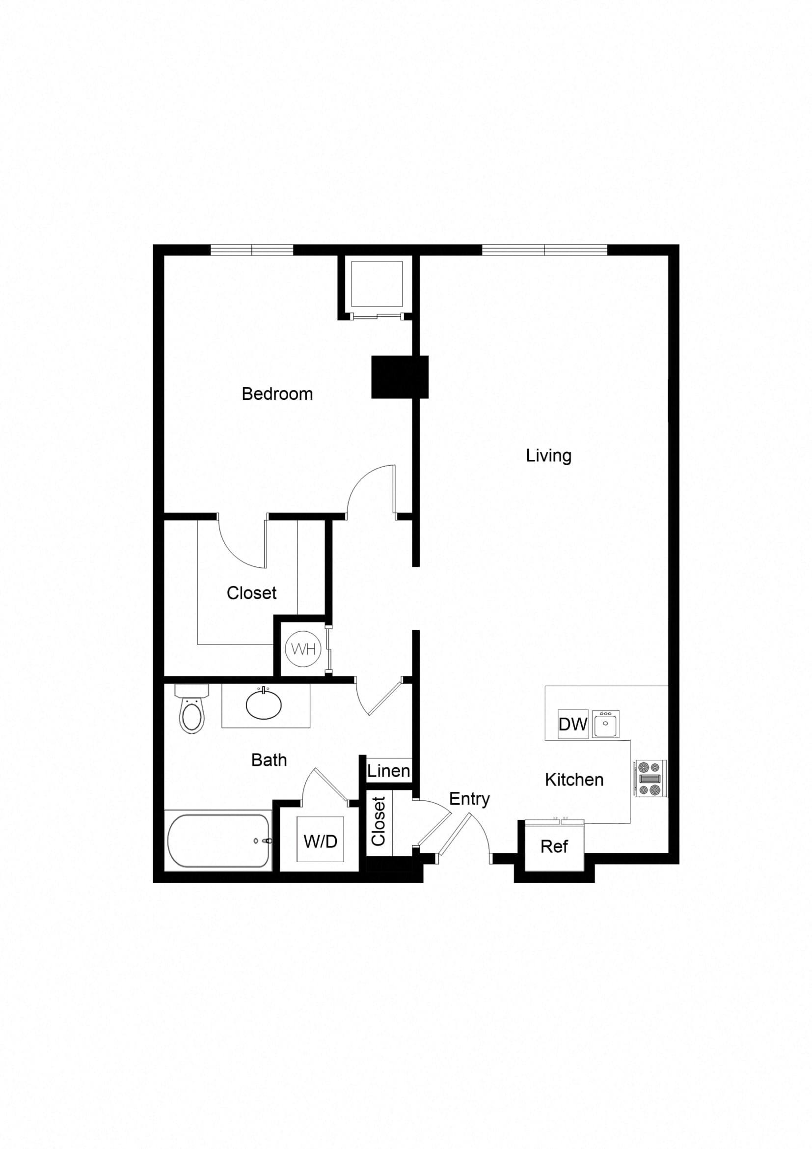 1x1 A07A-1 Floor Plan 1x1 A07A-1 Floor Plan